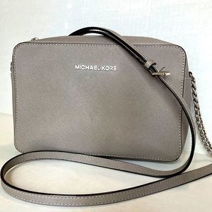 Michael Kors Jet Set Gray Crossbody Bag
